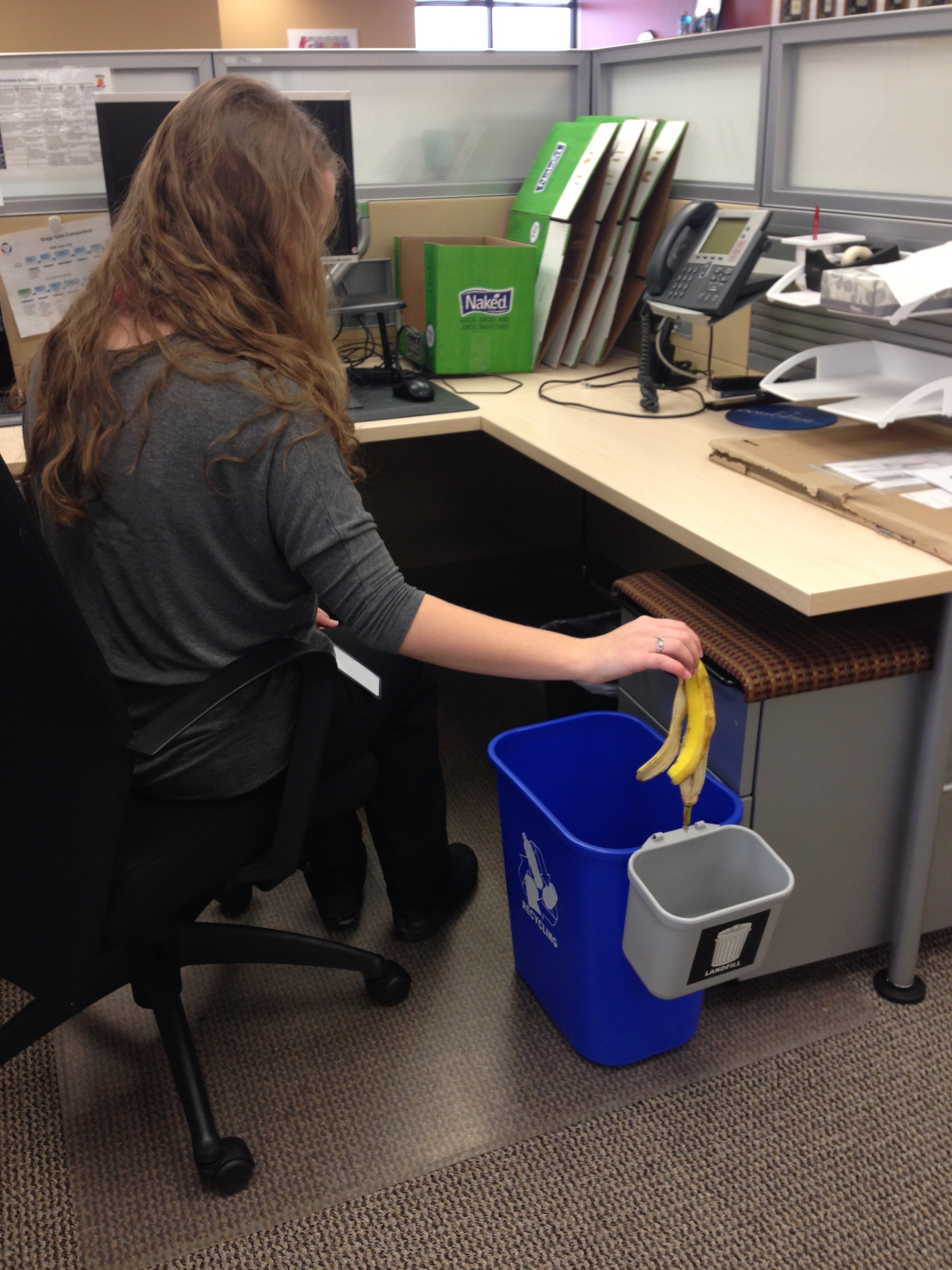 Office Recycling 101 Shrink The Trash Receptacle Action Research